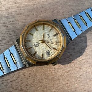 Vintage Gold and Silver Teslas Men's Watch